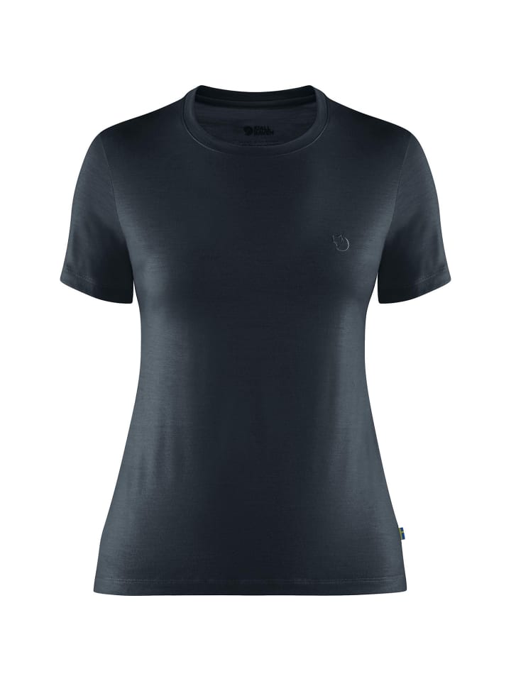 T-Shirt Abisko Wool SS in Rauchblau