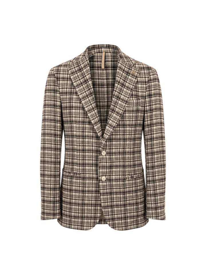 Braun Baumwolle Herren Jacke