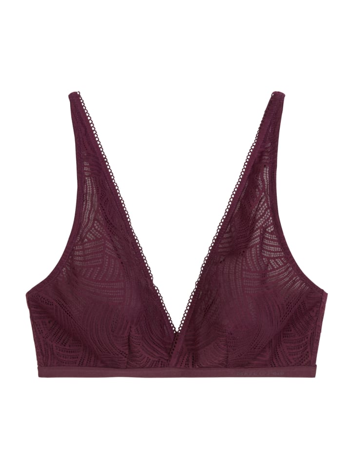 Bralette Timeless Lace in cherry lacquer