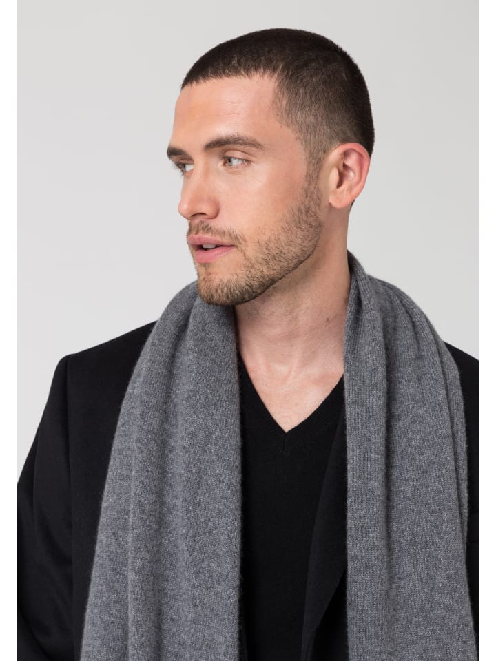 Kaschmirschal in grey melange