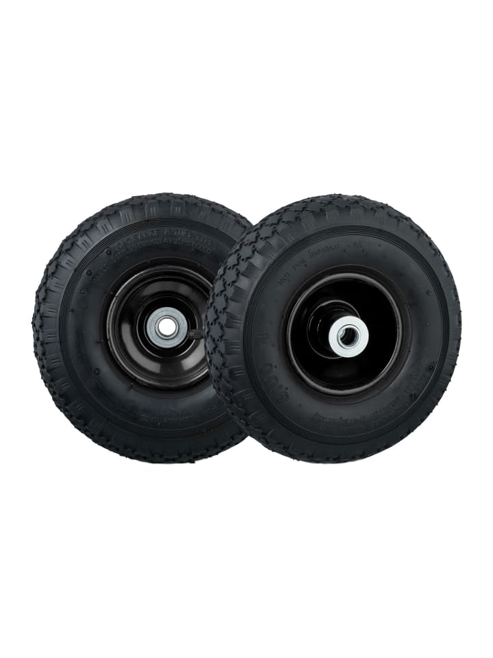 2 x Sackkarrenrad in Schwarz - 3.00-4