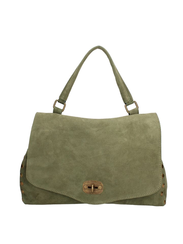 Schultertasche in DARK GREEN