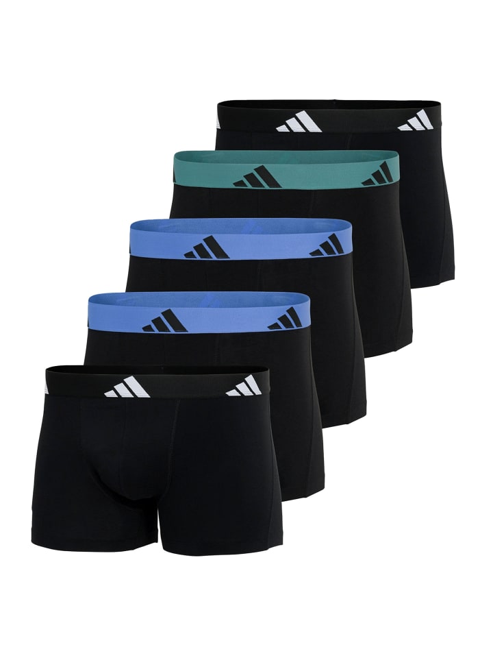 5er Pack Trunk Active Flex Cotton in Schwarz