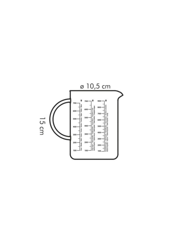 Messbecher aus Glas DELÍCIA 1.0 l in transparent