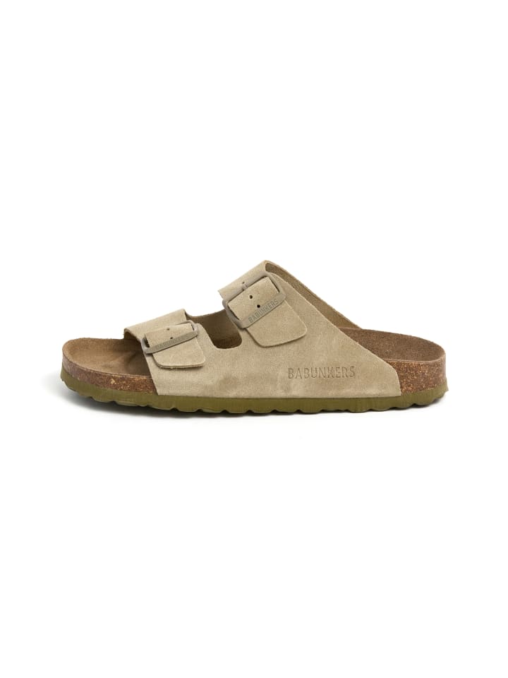 Pantoletten  in khaki