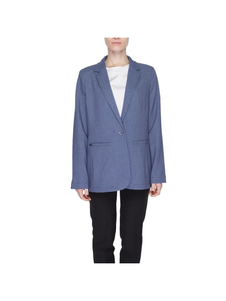 Blau Polyester Blazer