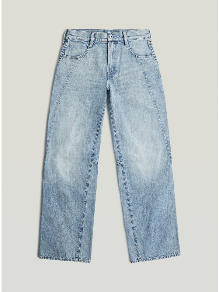 Contor Barrel Loose Jeans sun faded pacific blue