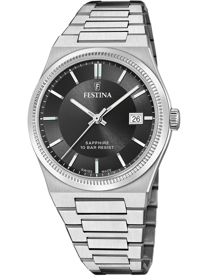 Uhr in Schwarz