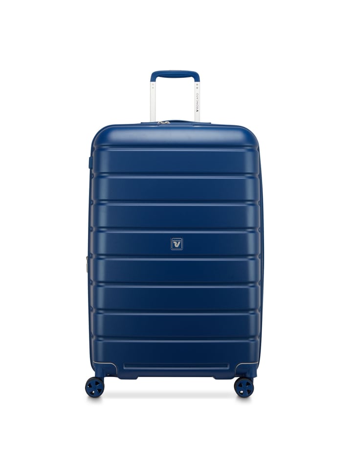 Relife 4 Rollen Trolley 78 cm mit Dehnfalte blau