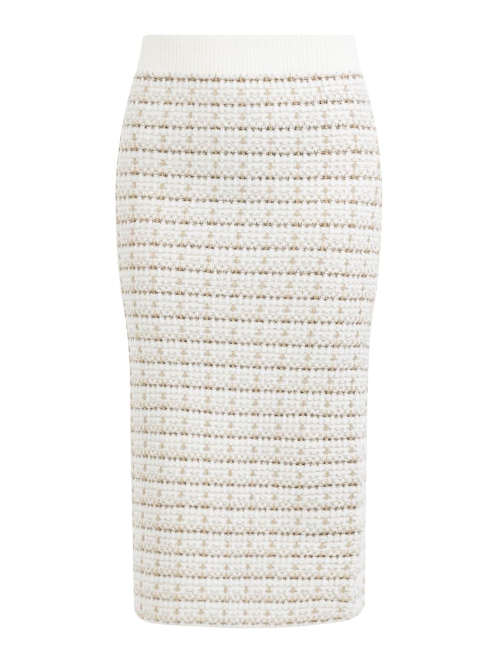 Damen Strickrock in Weiss