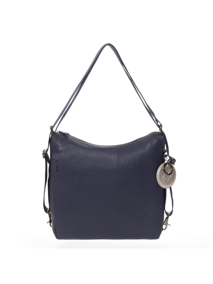 Mellow Leather Schultertasche Leder 36 cm dress blue