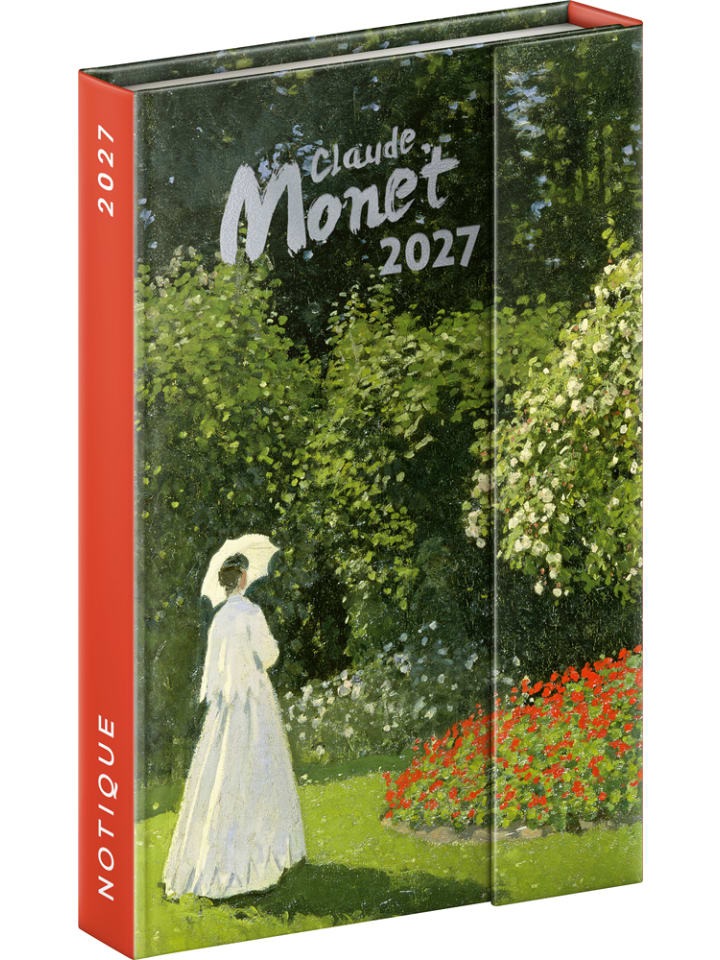 Taschenkalender 2027 mit Magnetverschluss in Claude Monet - 11 x 16 cm