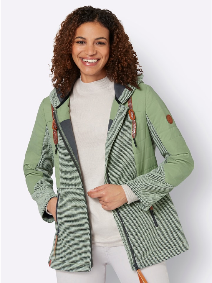 Jacke in eucalyptus