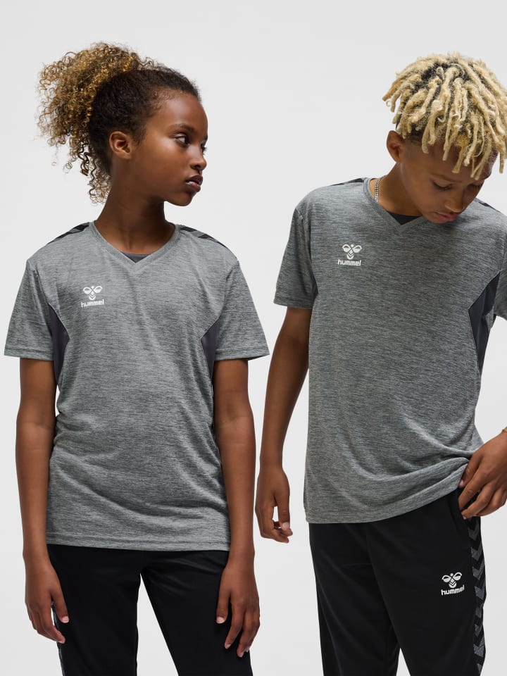 T-Shirt Hmlauthentic Kinder in GREY MELANGE