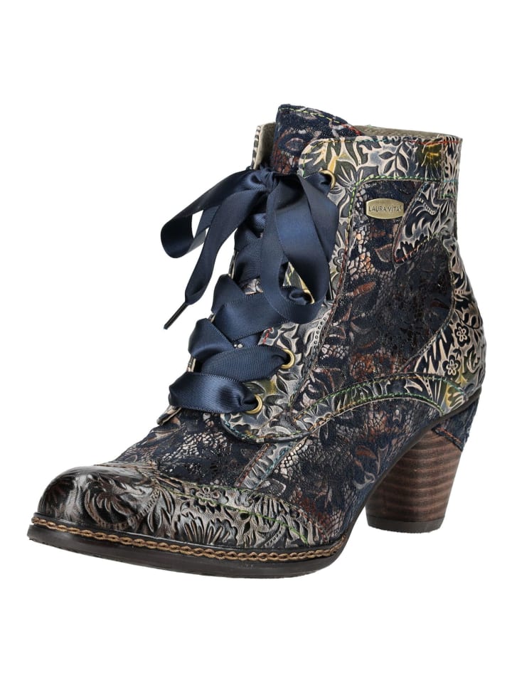 Stiefelette Blau
