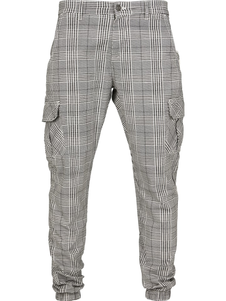 Cargo Trouser in white/black