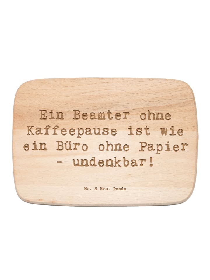 Holzbrett Spruch Beamter Kaffeepause mit Spruch in Transparent