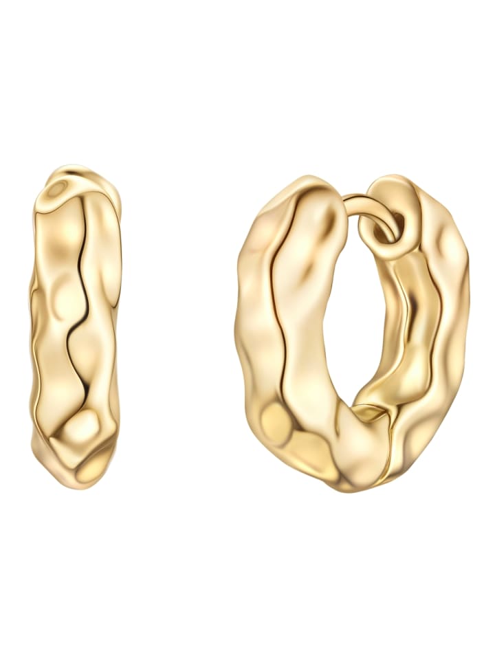 Creolen aus Messing in gelbgold
