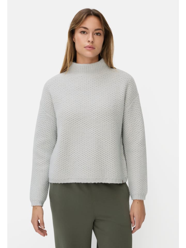 Strickpullover mit überschnittenen Schultern in Minze