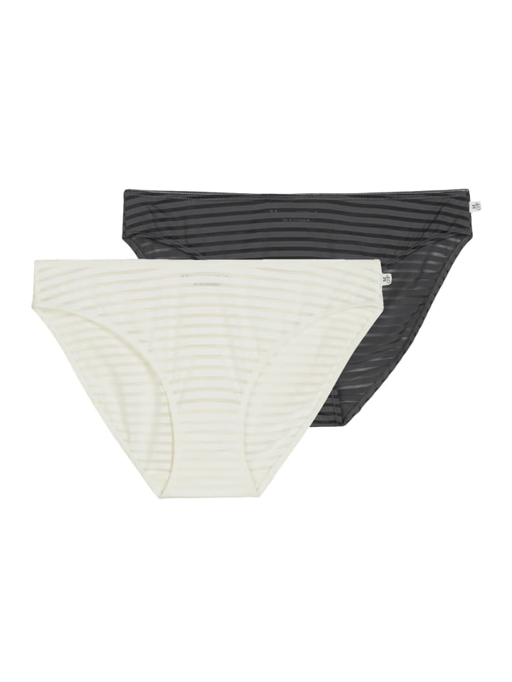 Slip Second Skin Jacquard in Creme / grau