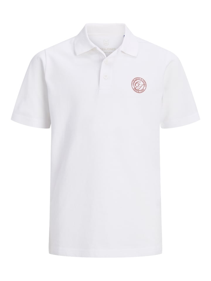Poloshirt kurzarm Jjalliance in bright white