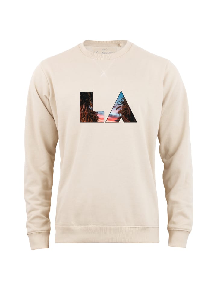 Sweatshirt Skyline Los Angeles - Weltenbummler Kollektion in Sand