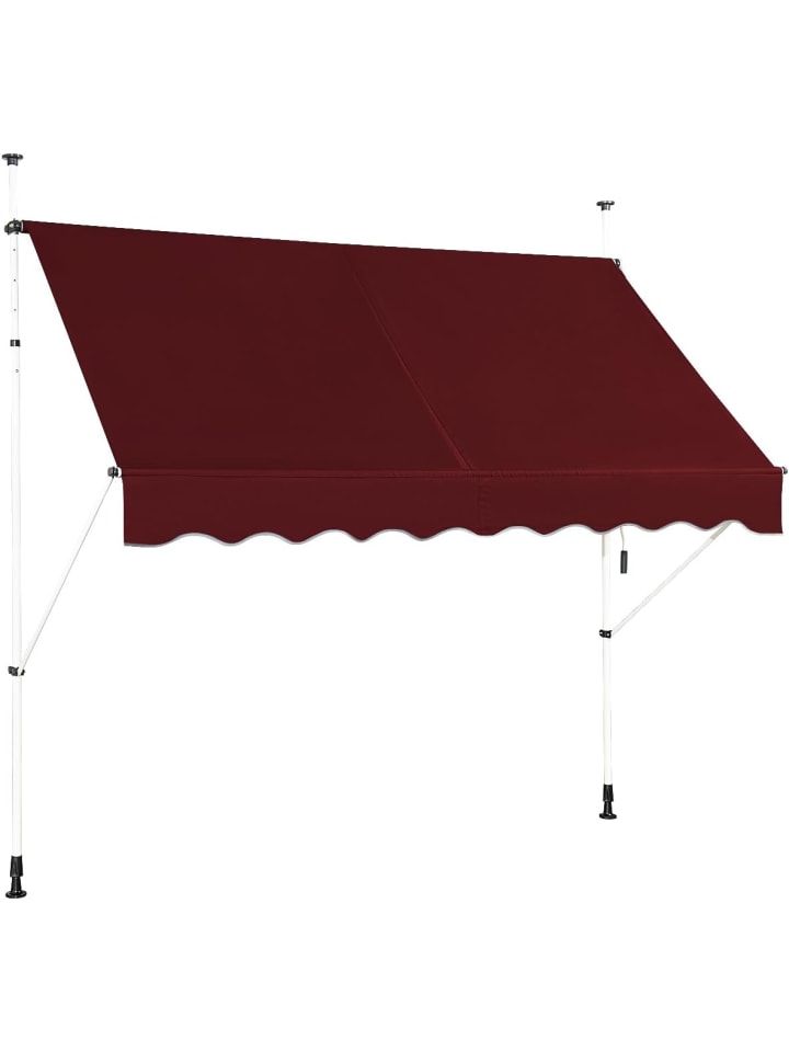 Klemmmarkise 250 cm in Rot