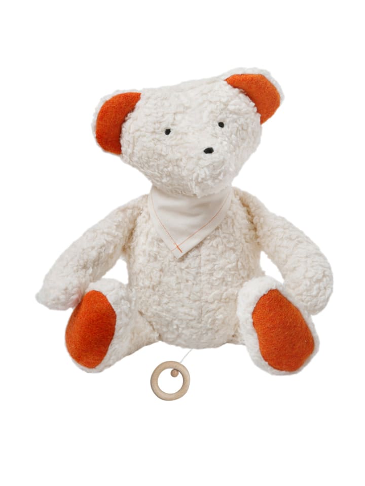 Spieluhr Teddy, GOTS, Made in Germany, Größe: ca. 34 cm, Melodie Guter Mond.....