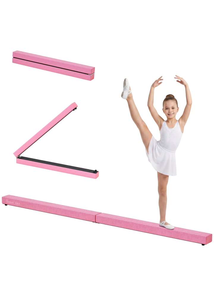 Schwebebalken,210L x 10B x 6,5H cm,Rosa