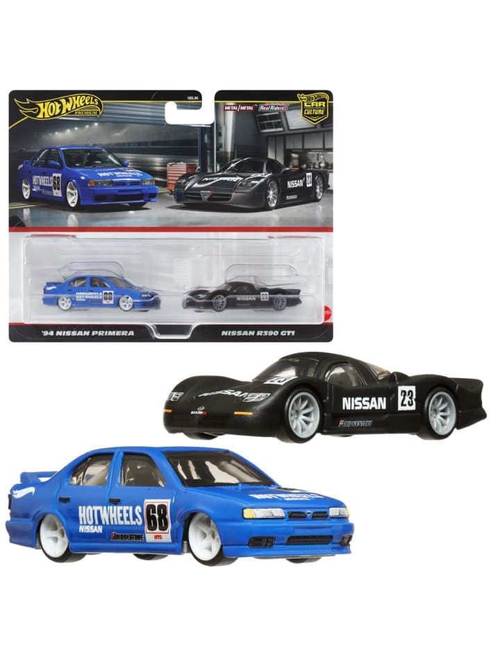 Nissan Primera + Nissan R390 GT1 | Hot Wheels Premium Fahrzeuge