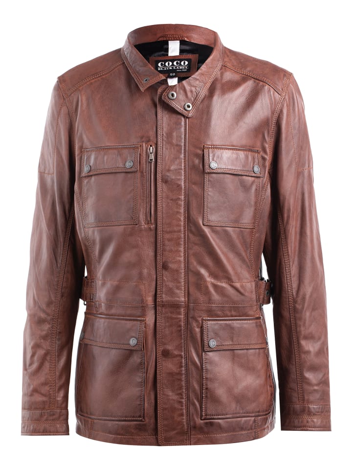 Lederjacke  in mokka
