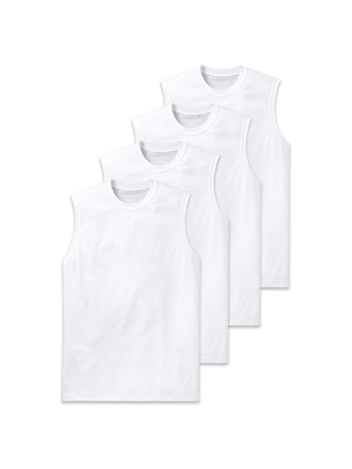 Unterhemd 4er Pack in Weiß