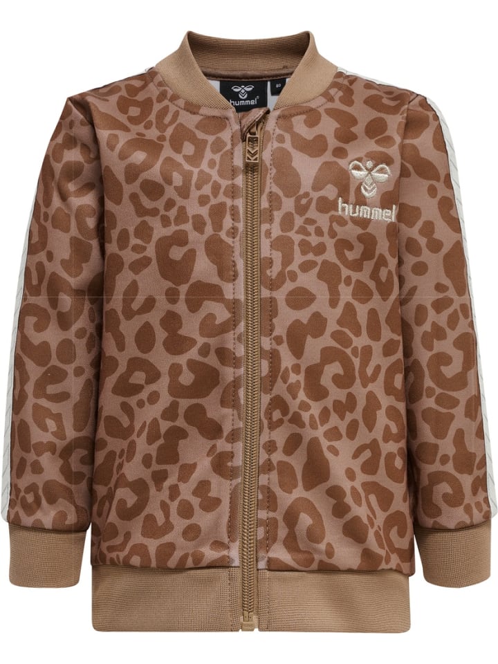 Kinder Trainingsjacke "Naomi Zip Jacket" in Braun