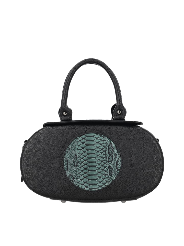 Women Handbag in Black Green