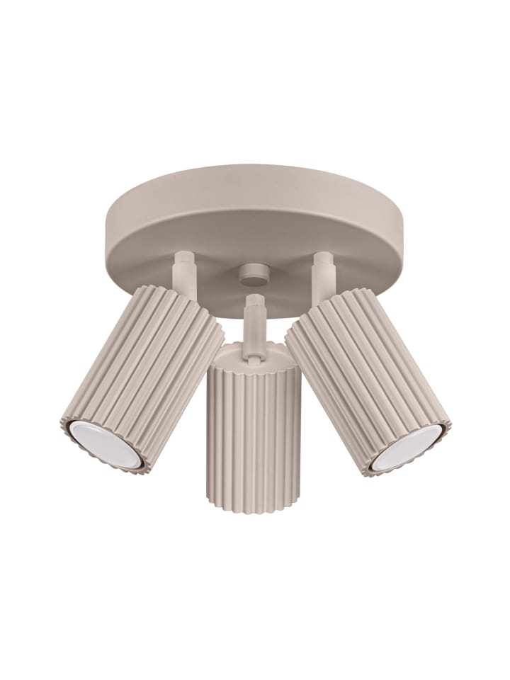 Plafond GLEAM 3 taupe H 18 cm