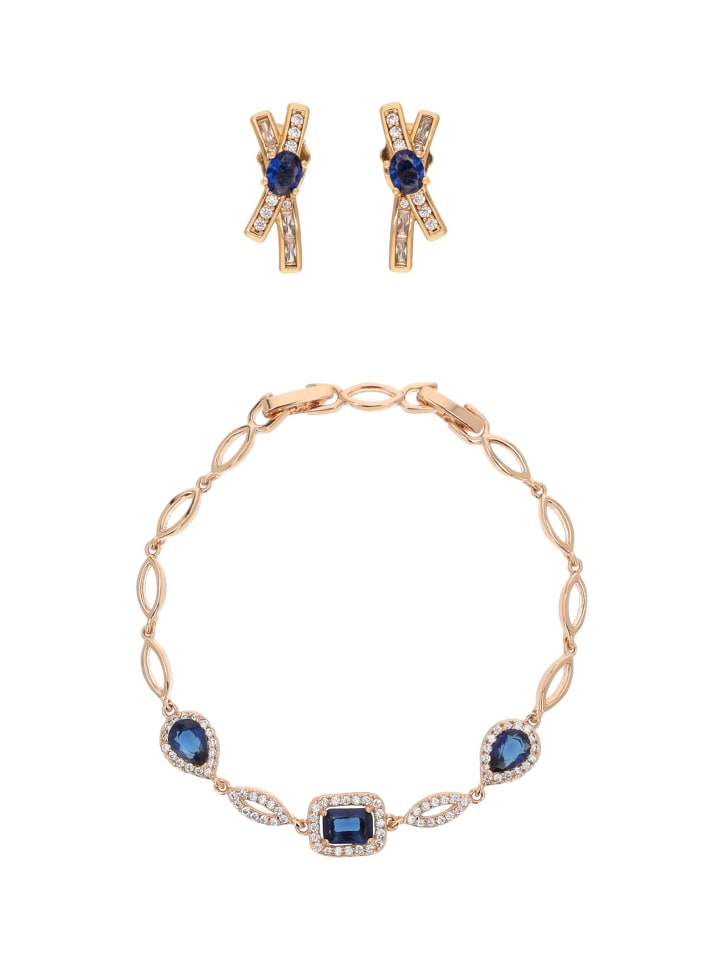 Women Jewelry Set in rose gold navy