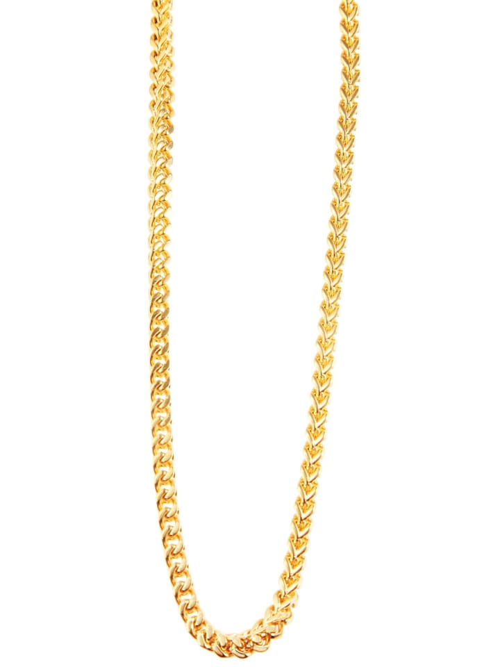 Unisex Halskette aus Edelstahl 70 cm in gold