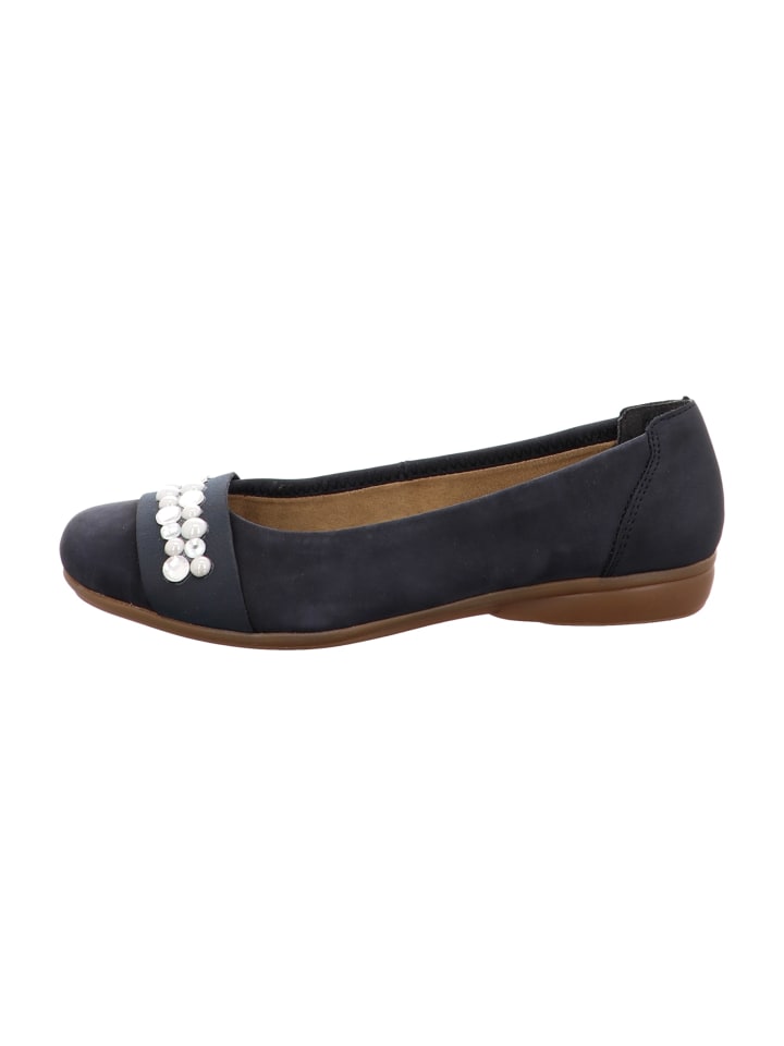 Klassische Ballerinas in Blau