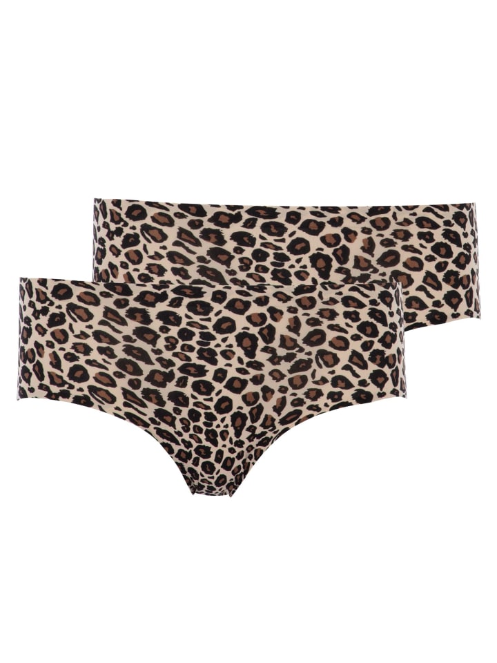 Slip 2er Pack in Schwarz/Nude
