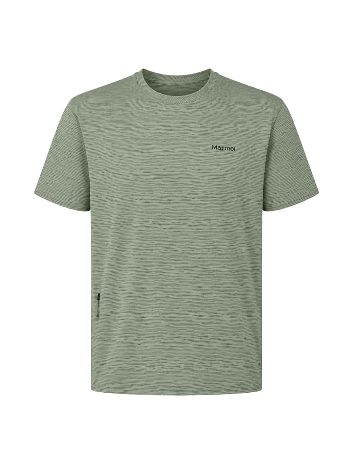 AirExchange UPF 50 Crew Short-Sleeve Shirt in Grüngrau