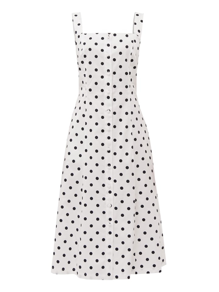 Sommerkleid Dots in white