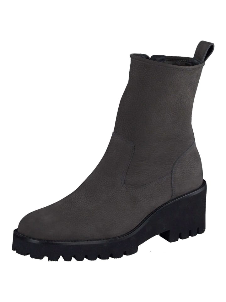 Stiefelette Grau