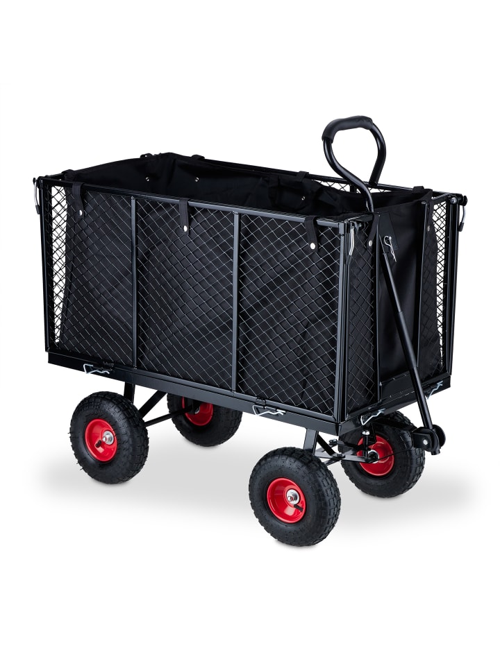 Handwagen in Schwarz