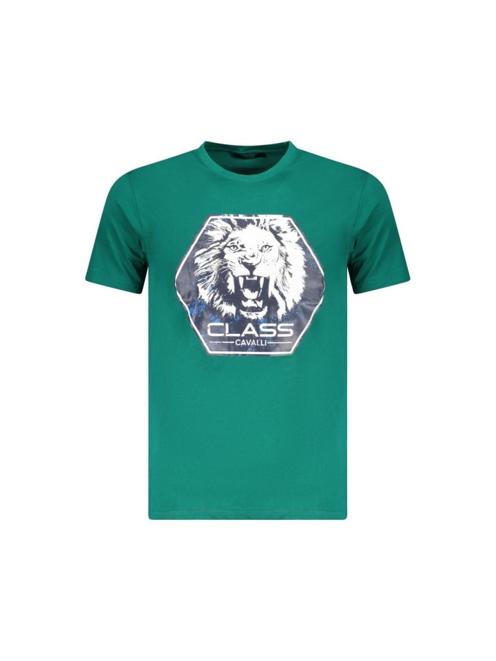Grün Baumwolle Herren T-Shirt