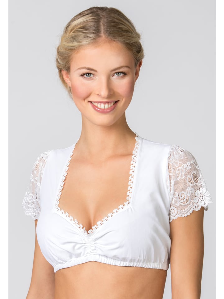 Stockerpoint Dirndlbluse Meline in weiss