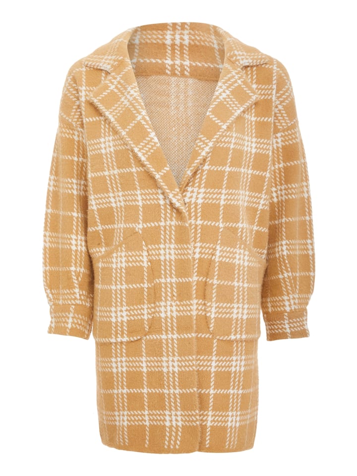 Damen Strickjacke in Kamel
