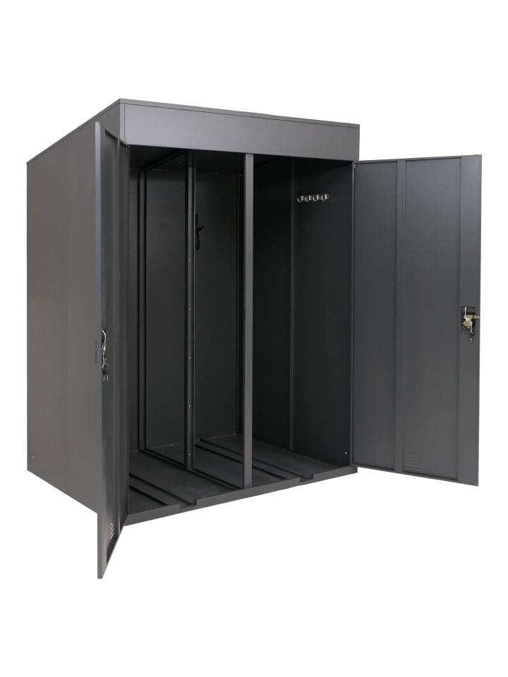 2er-Fahrradgarage H66b, Anthrazit