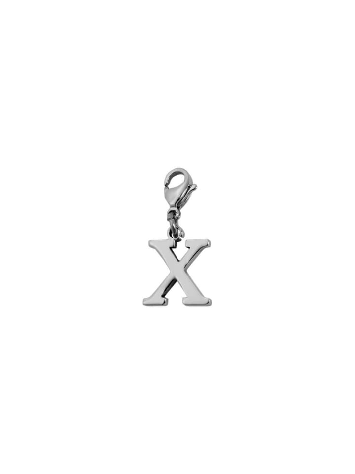 Unisex Anhänger – Buchstabenanhänger aus Edelstahl in silber