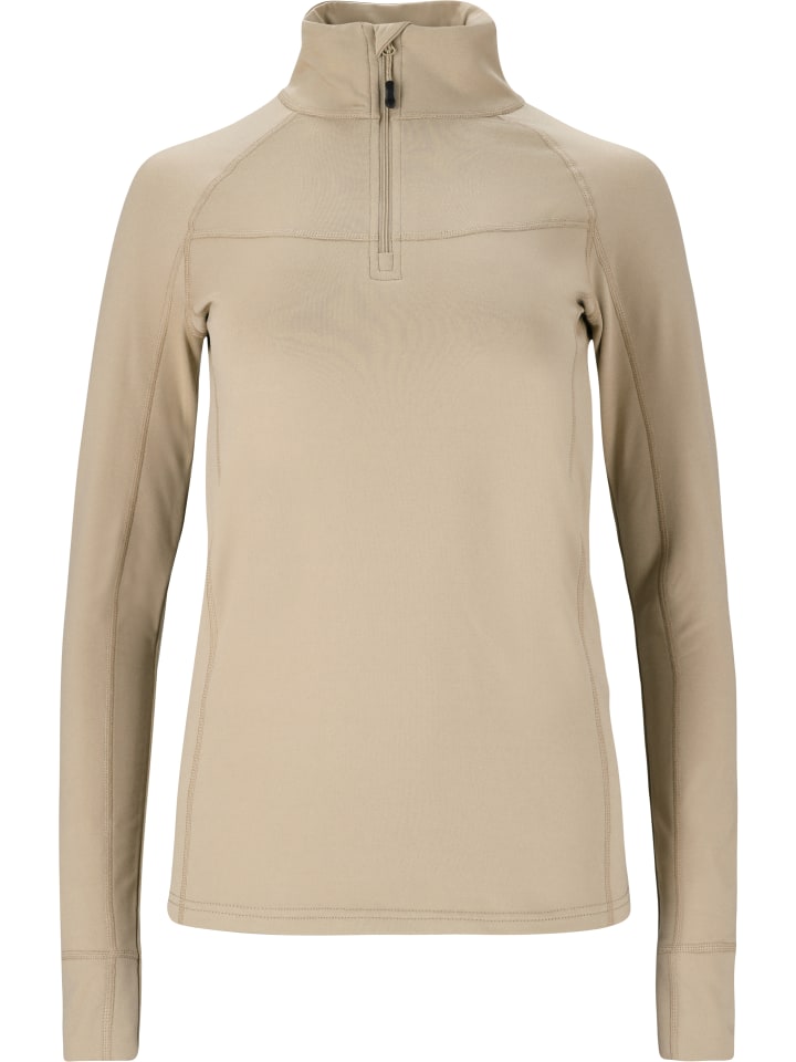 Funktions-Langarmshirt Blume in 1136 Simply Taupe