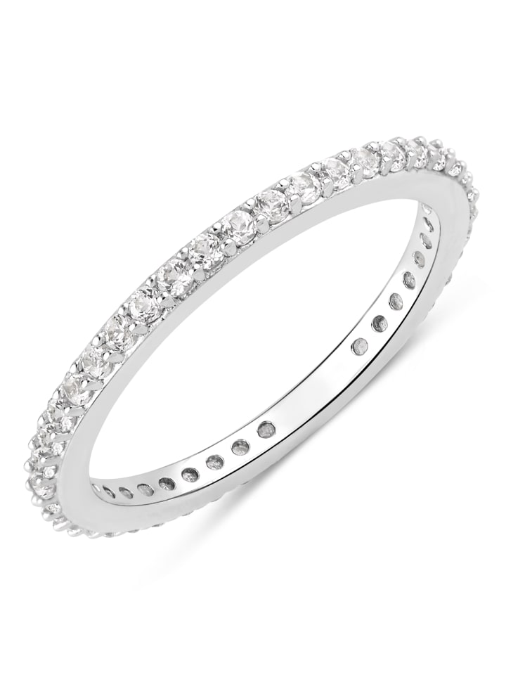 Ring aus Sterling Silber mit Topas in silber